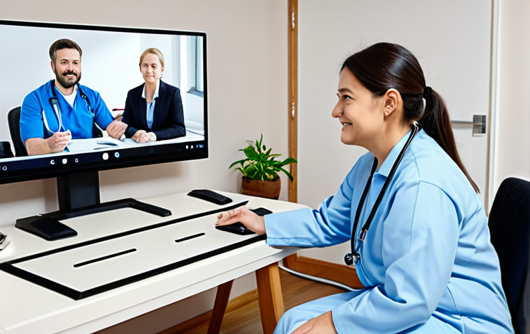 작업치료사의 임상 워크숍 후기 - Smart Rehabilitation Device**

"A patient fully clothed in activewear engaging with a smart rehabili...