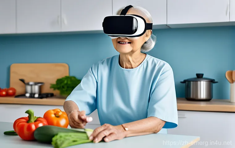 작업치료사의 병원 업무 사례 - **Prompt:** A heartwarming scene of an elderly Asian woman, aged 70s, with a gentle smile, comfortab...