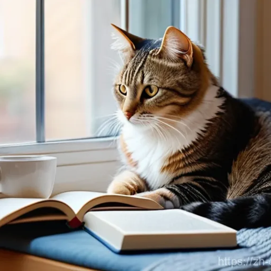 작업치료사의 자격증 시험 후 경험 - **Prompt:** A tranquil and focused young woman (late 20s) with her pet cat, sitting comfortably in a...