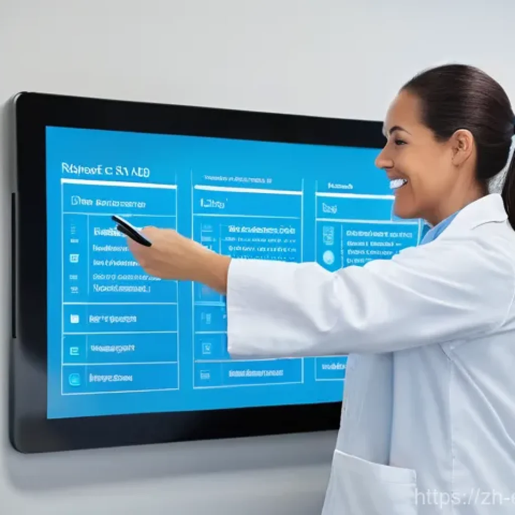 작업치료사의 환자 데이터 관리 - **Prompt 1: Embracing Smart Electronic Health Records (EHR)**
"A modern, well-lit occupational t...