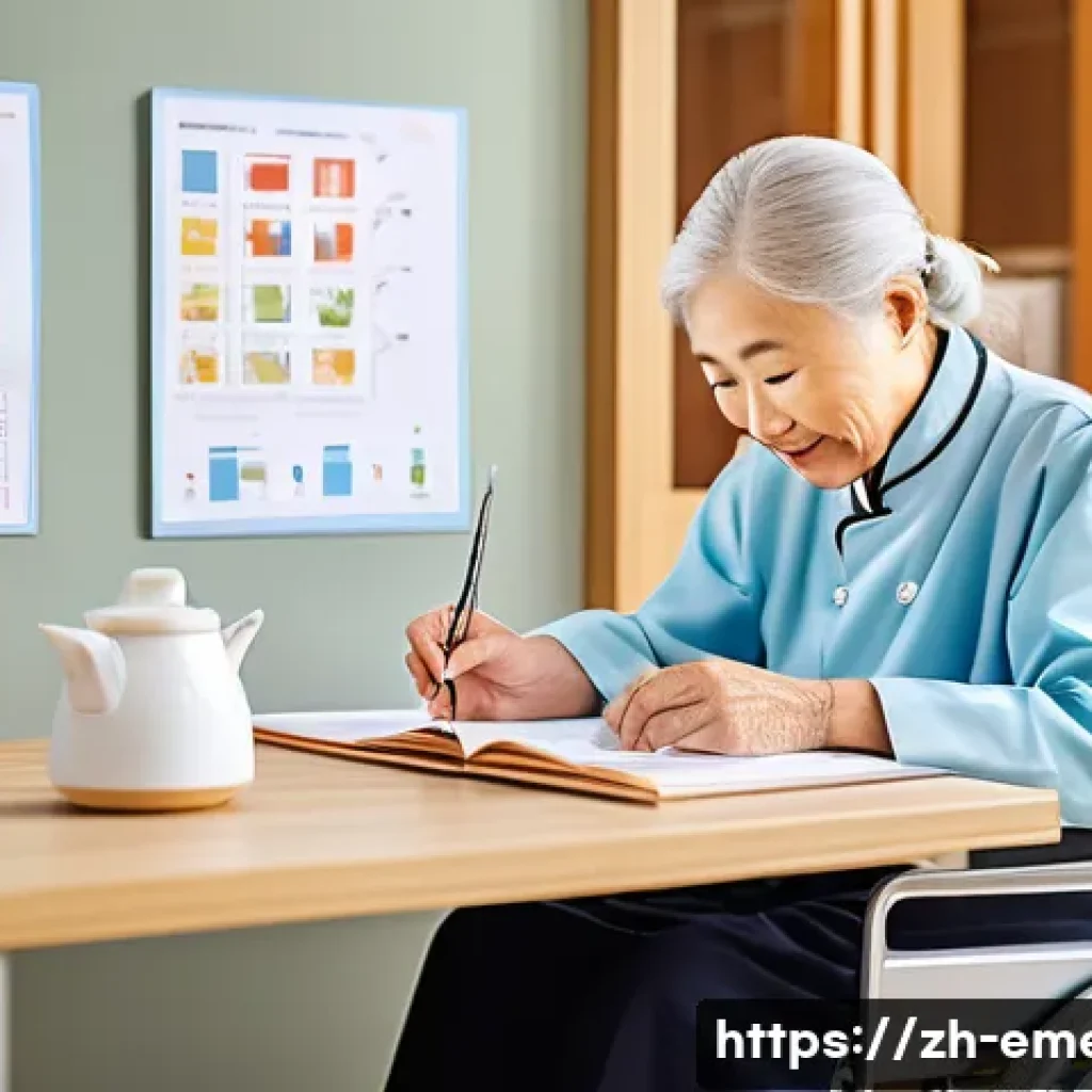 작업치료사의 지역사회 활동 - A compassionate occupational therapist designing a personalized rehabilitation plan for an elderly s...