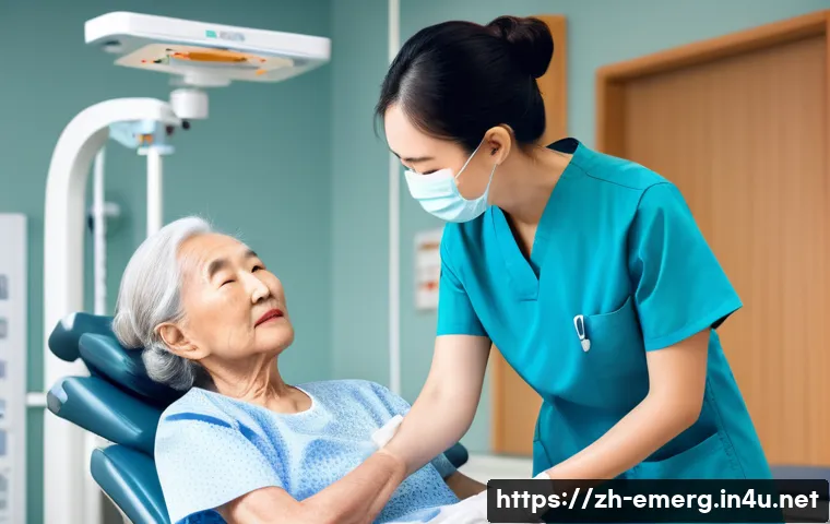 작업치료사 직업 전망 - A professional occupational therapist in a modern hospital rehabilitation room, wearing neat medical...