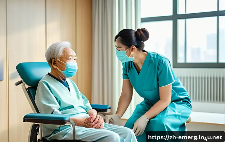 작업치료사로서의 직업 만족도 - A compassionate occupational therapist, wearing professional attire and a face mask, attentively lis...