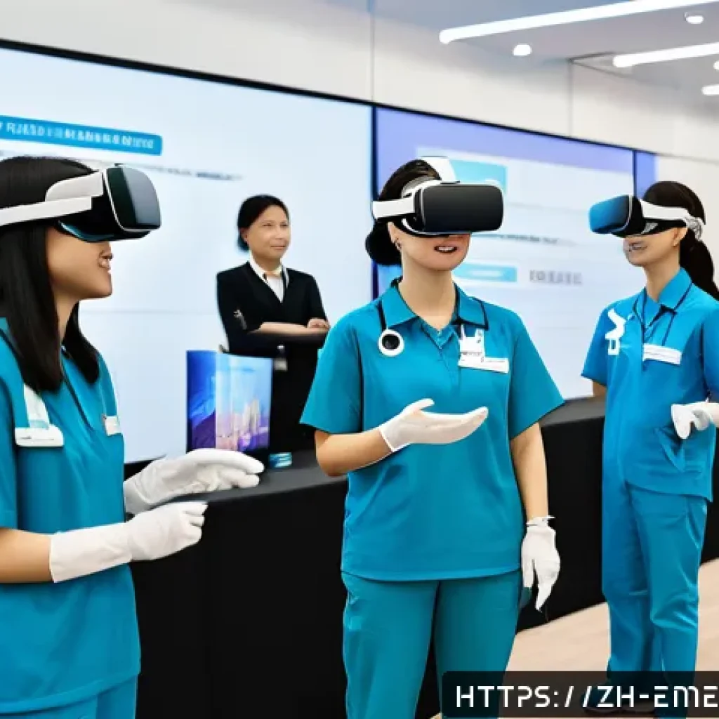 작업치료사 대상 컨퍼런스 소개 - A modern occupational therapy conference scene in a large, bright convention hall filled with divers...