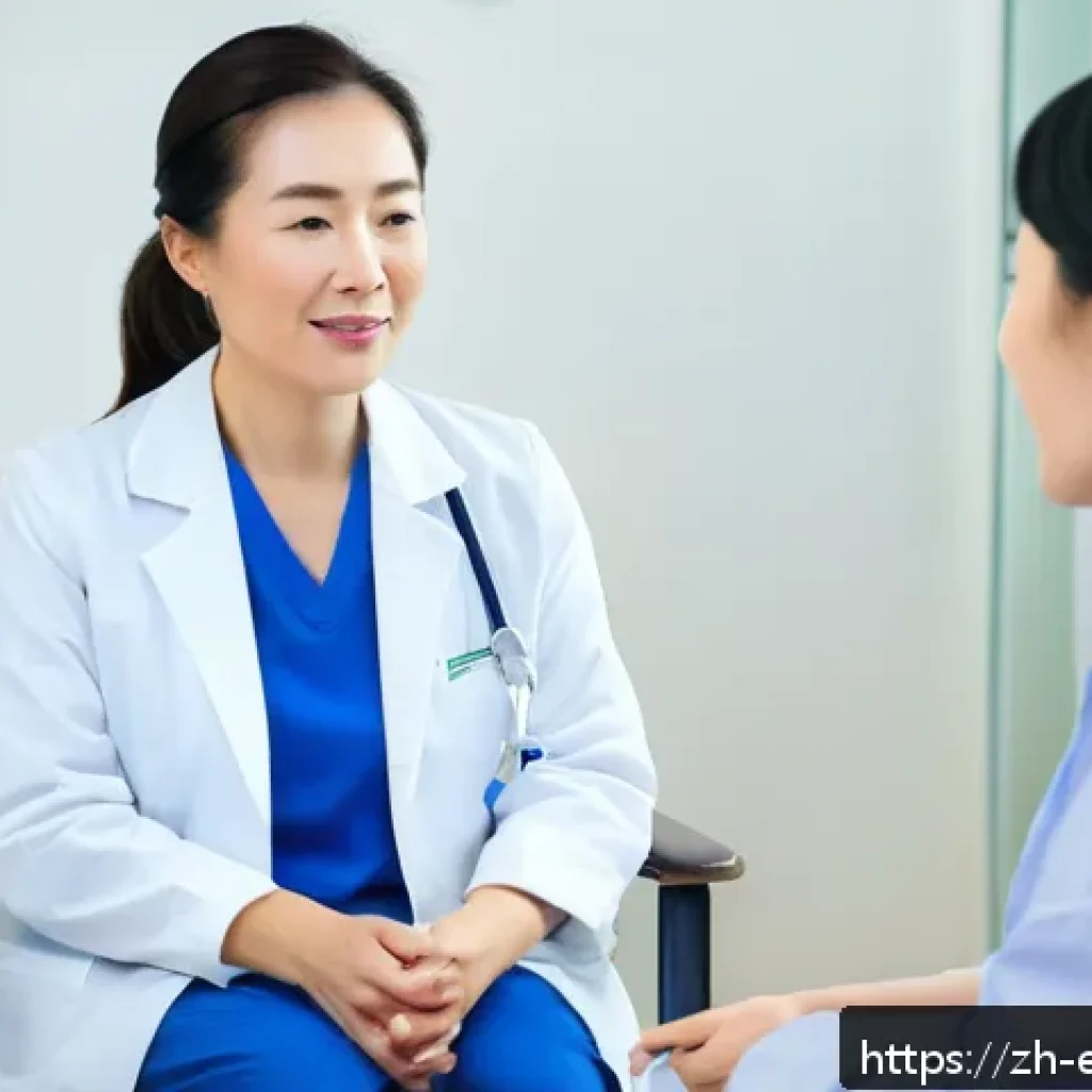 작업치료사에게 필요한 소프트 스킬 - A professional occupational therapist attentively listening to a middle-aged stroke patient in a bri...