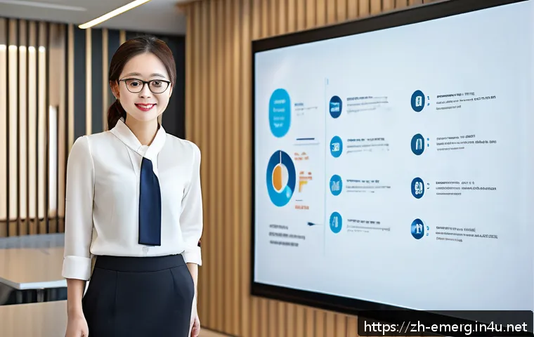 작업치료사의 비즈니스 기술 개발 - A confident occupational therapist presenting at a modern industry seminar, wearing professional bus...