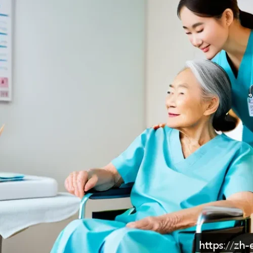 작업치료사 취업 공고 분석 - A professional occupational therapist in a modern rehabilitation hospital setting, wearing neat medi...