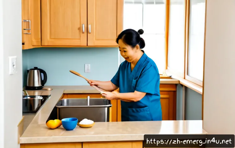 작업치료사의 환자 생활 지도 방법 - Photorealistic occupational therapist guiding an older East Asian patient through a safe morning rou...